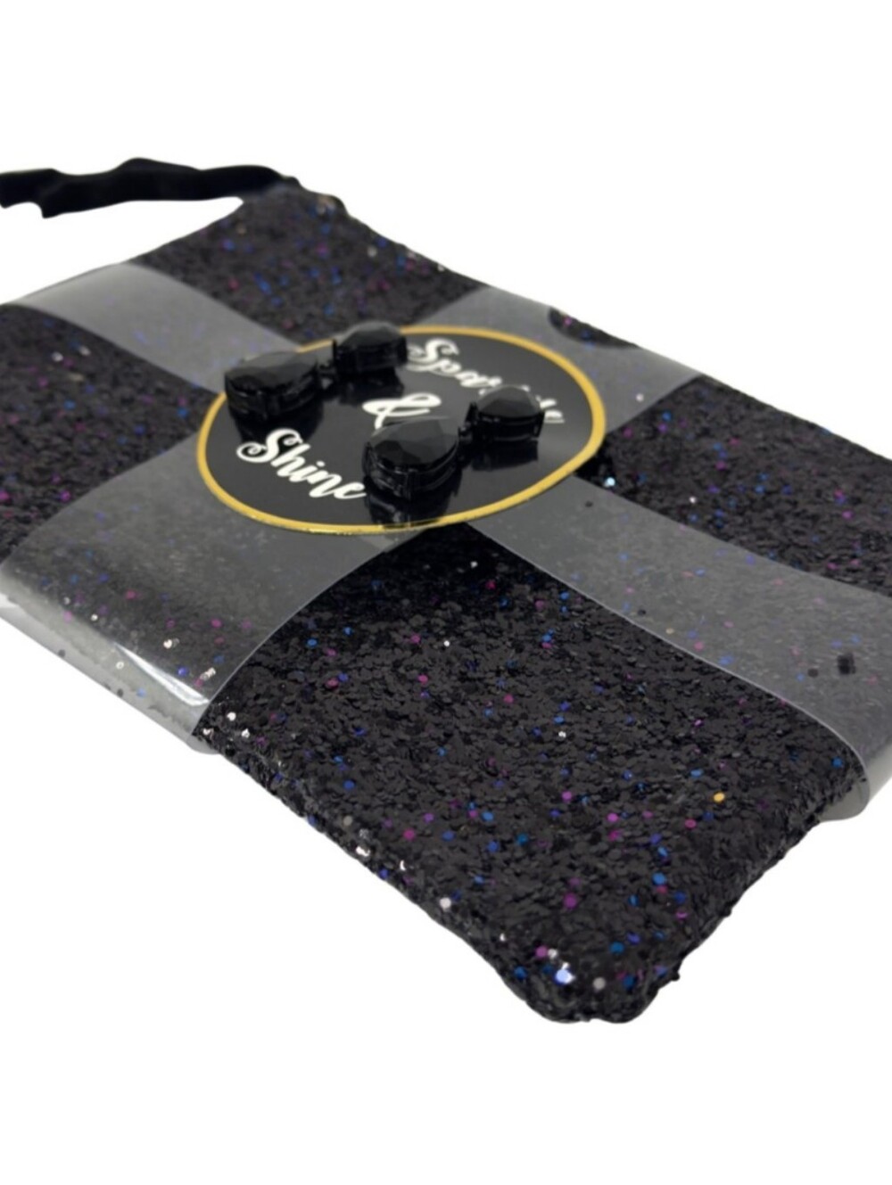 Sparkle & Shine Glitter Cosmetic Bag & Earrings Set!
